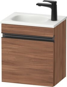 Duravit Waschtischunterschrank Sivida wandhängend mit Tür, Nussbaum Natur, B/T/H: 40 x 44 x 29,5 cm - Bild 1
