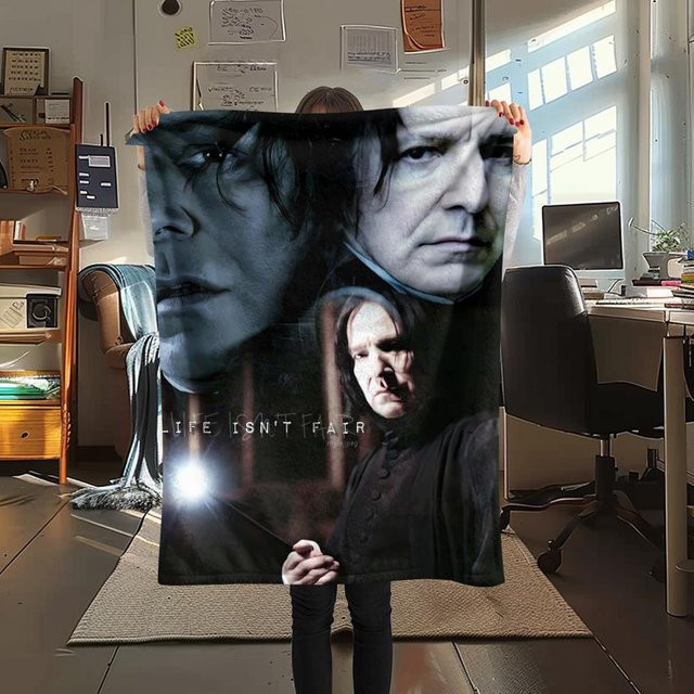 Severus Snape Flanelldecke in Schwarz, B/B: 80 x 120 cm - Bild 1
