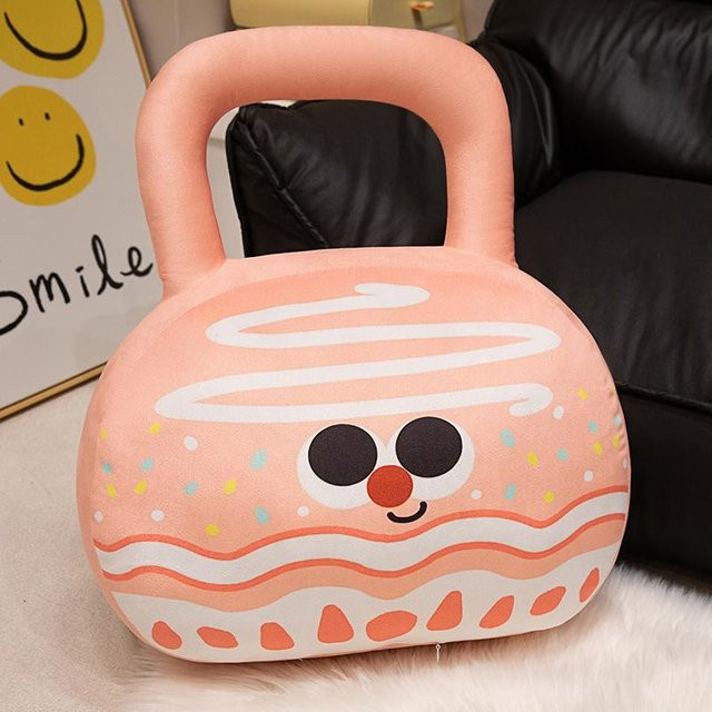 Yiran toy Kettlebell Hantel Plüschtier, Stoffpuppe, 55cm - Bild 1