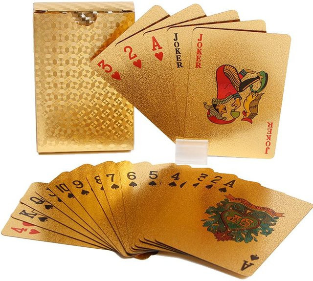 Binchi Keji Travel Gold Poker Spielkarten, Brettspiele, Partyspiel, ab 14 Jahre - Bild 1