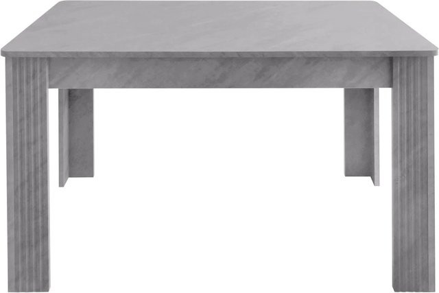 okwish Esszimmertisch Modern in Grau mit Holzmaserung, B/T/H: 116 x 65 x 75 cm - Bild 1