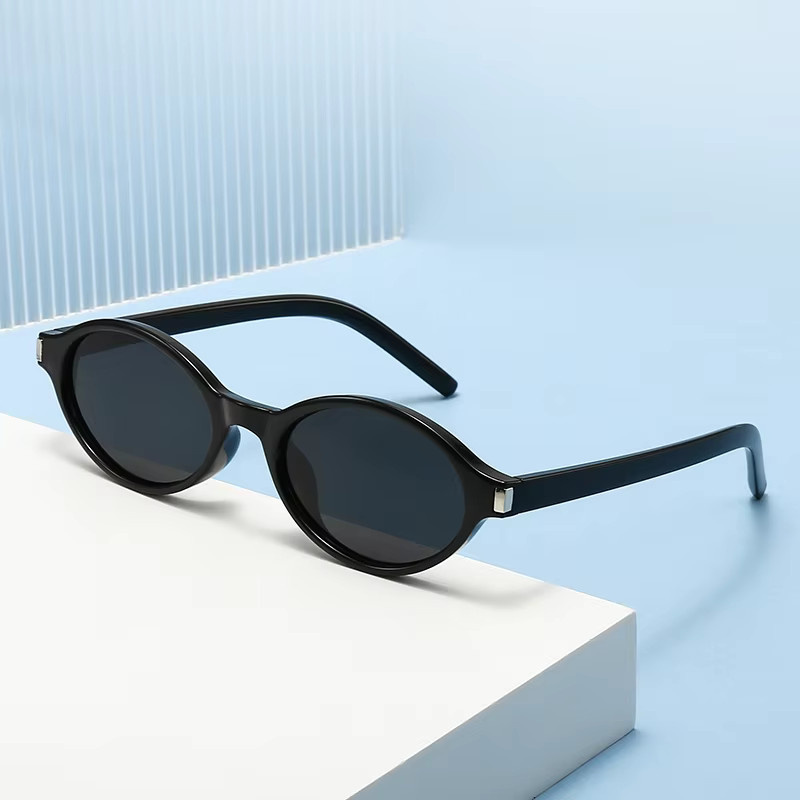 Sumory Sonnenbrille Oval, Vollrand, Kunststoff, Schwarz, Damen - Bild 3
