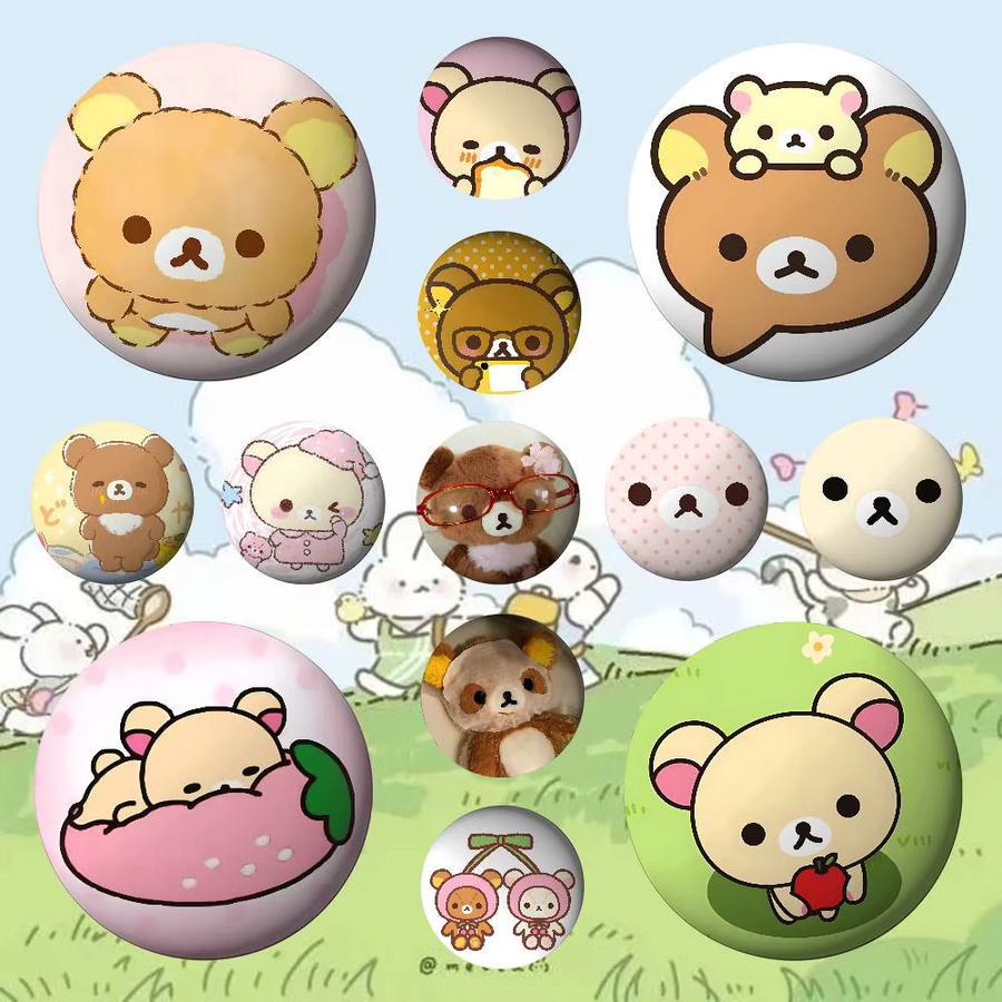 Mesuca Anstecknadel Rilakkuma, Metall, Bunt, Unisex - Bild 2