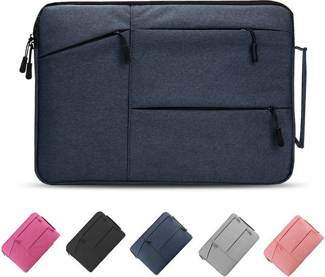 Wasserdichte Laptop-Hülle in Blau für MacBook Air und Pro sowie Lenovo, Dell, HP und Huawei Modelle von 12 bis 15,6 Zoll (40,6 cm) - Bild 1