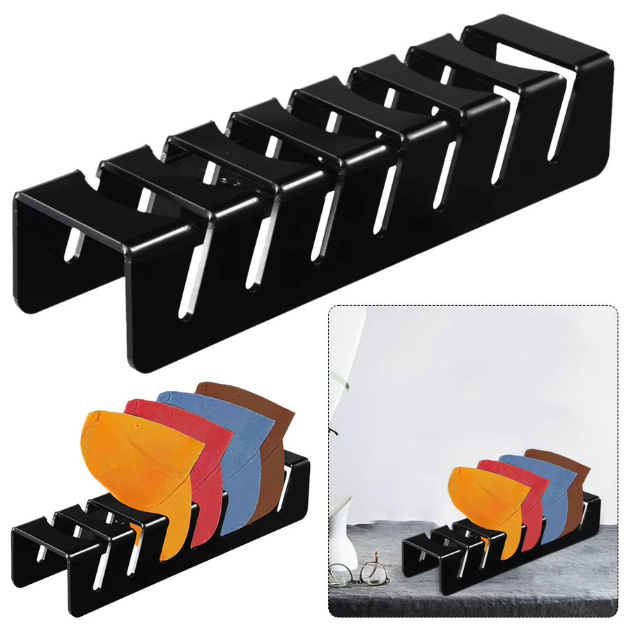 Shunmaii Hut-Display-Organizer aus Acryl für Baseballkappen, freistehend, Farben: Transparent oder Schwarz - Bild 3