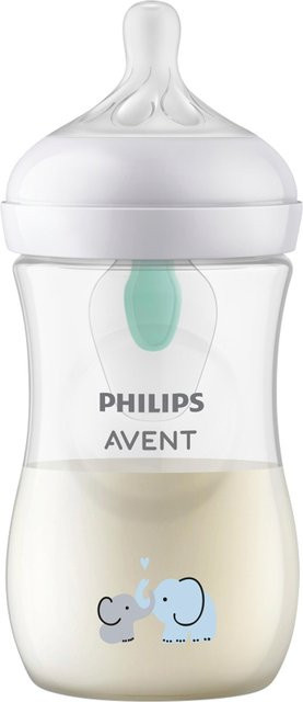 Philips Avent Babyflasche Natural Response AirFree mit Anti-Kolik-Ventil, 260 ml, transparent, BPA-frei - Bild 1
