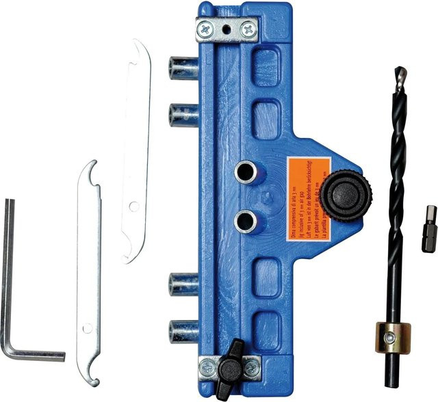 SFS 3-dimensionales Anschlagwerkzeug für Türband, Farbe: Blau, Bandbreite: 20 mm, Bandhöhe: 112 mm - Bild 1
