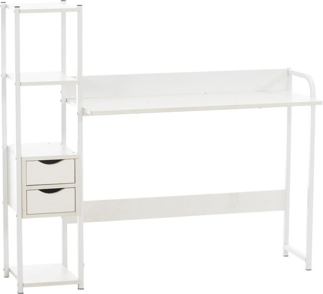 CLP Schreibtisch Widnes im Industrial Look mit Regal und Schubladen aus MDF - Bild 1