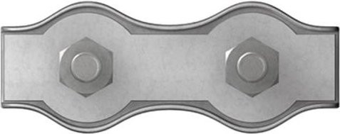 Dörner + Helmer Seilklemme 8mm aus Stahl galvanisch verzinkt, Silber, 12 Stück - Bild 1