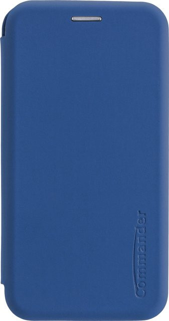 COMMANDER Book Case CURVE Schutzhülle für Motorola Moto G42 in Maritim Blue mit Soft-Touch-Oberfläche - Bild 1