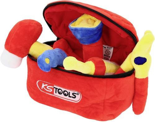 KS Tools Werkzeug-Box für Babys, Plüsch / Textil, Rot - Bild 1