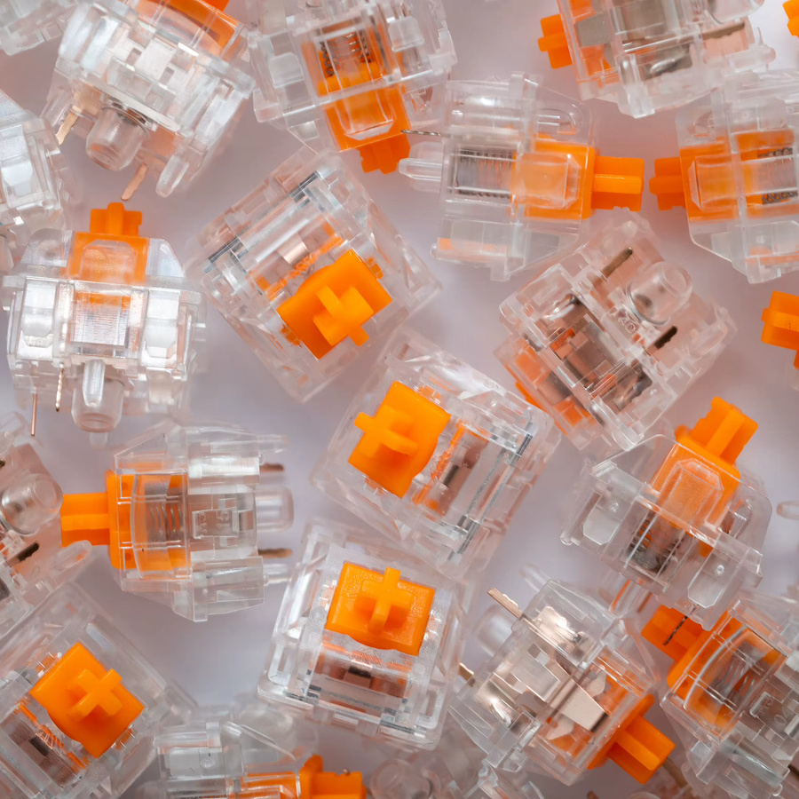 KTT Ice Orange Silent Linear Mechanical Switches für Gaming Tastaturen in Orange mit PC und POM Material - Bild 3