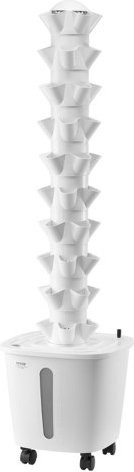 VEVOR Hydroponisches Anbausystem mit 50 Steckplätzen, vertikaler 10-stöckiger Hydroponik-Turm mit Wasserpumpe und Rollen für Kräuter, Obst und Gemüse im Innenbereich - Bild 1
