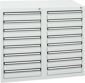 Stumpf Schubladenschrank Serie STS 410 mit 16 Schubladen in Lichtgrau matt - Bild 1