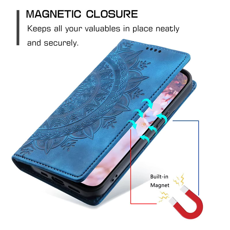 Leder-Brieftasche Magnetische Schutzhülle für Samsung Galaxy A05s A04s A03s A15 A35 A55 - Bild 5