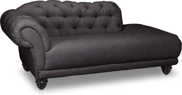 Recamiere SANSIBAR AARHUS von SANSIBAR LIVING in Grau mit Knopfpolsterung, B/T/H: 190 x 85 x 60 cm - Bild 1