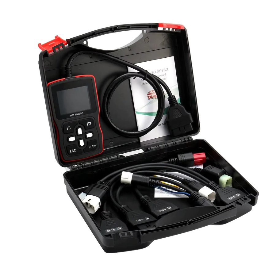 MST 601 PRO 6in1 Motorrad Scanner OBD2 Code Reader Automotive Diagnose Werkzeug in Schwarz für Suzuki, Honda und Yamaha - Bild 2