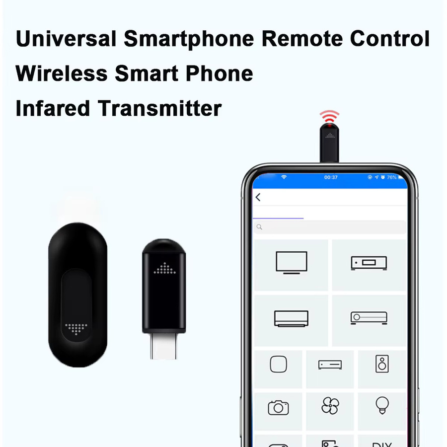 BRYNTHORX Smart IR Blaster USB-C Infrarot-Fernbedienungsadapter in Schwarz zur App-Steuerung von TV, Klimaanlage, Ventilator und weiteren Haushaltsgeräten - Bild 6