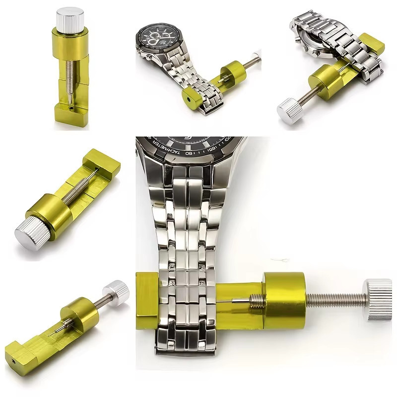 Uhrenarmband-Verbindungsstift-Entferner, Reparatur-Werkzeug-Set, Metall - Bild 2