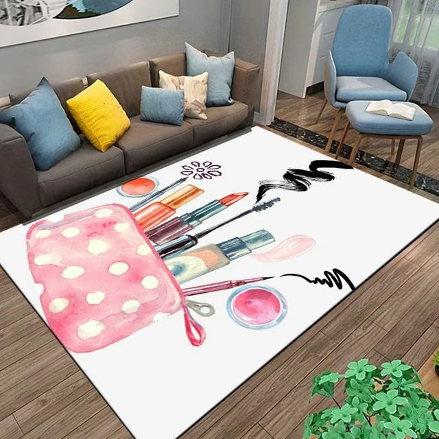 Waschbarer Teppich von Binchi Furniture in Multicolour, moderner rechteckiger Bodenmatte für Wohnzimmer, Schlafzimmer oder Badezimmer, B/T: 80 x 120 cm - Bild 1