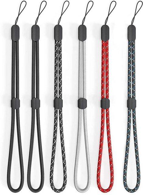 NMEGOU 5er Set Einstellbare Seil Lanyards als Armband und Handschlaufe für Kopfhörer, Handy und Schlüsselbund, Unisex - Bild 1