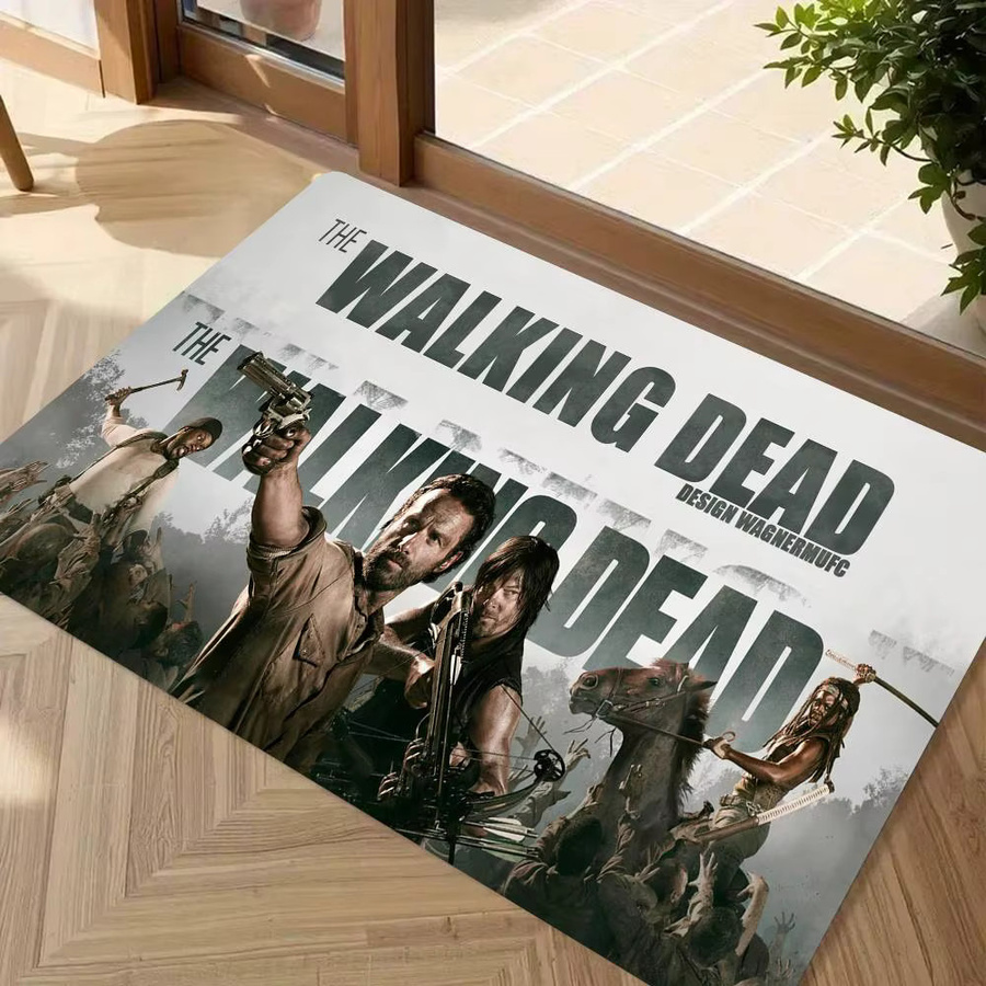 Rutschfeste Bodenmatte im The Walking Dead Design für Wohnzimmer, Küche oder Badezimmer - Bild 2