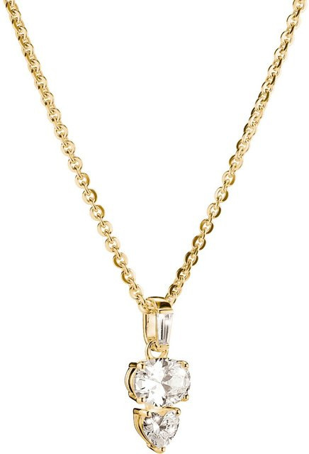 Thomas Sabo Kette Oval Herz, vergoldet, 925 Silber, Zirkonia, Damen - Bild 1