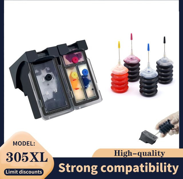 Vilaxh Tintenpatronen Ersatz für HP 305 XL Multicolor für HP DeskJet 2710 2720 4110 4120 4130 6010 Drucker - Bild 1