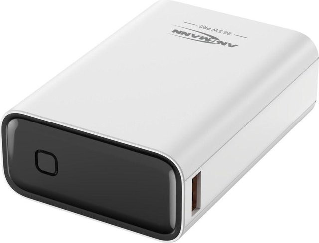 Ansmann Powerbank PB222PD 20000 mAh weiß mit USB-A und USB-C Anschlüssen - Bild 1