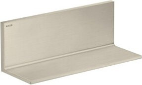 Hansgrohe Axor Uni. Rectangular Wandablage aus Messing in Brushed Nickel, Breite: 30 cm - Bild 1