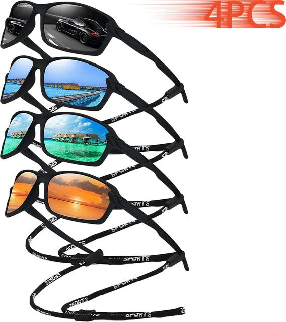 WSZ Sportsonnenbrille, Vollrand, Kunststoff, Schwarz, Unisex - Bild 1