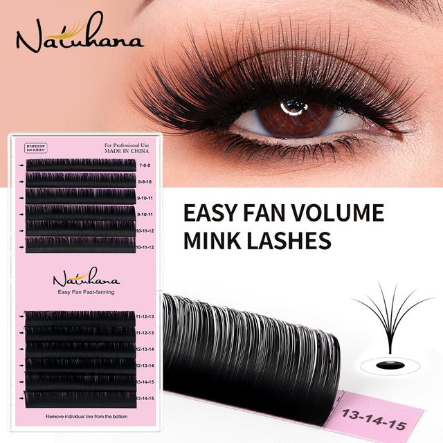 NATUHANA Camellia Easy Fan Volume Lashes, Black, Unisex - Bild 1