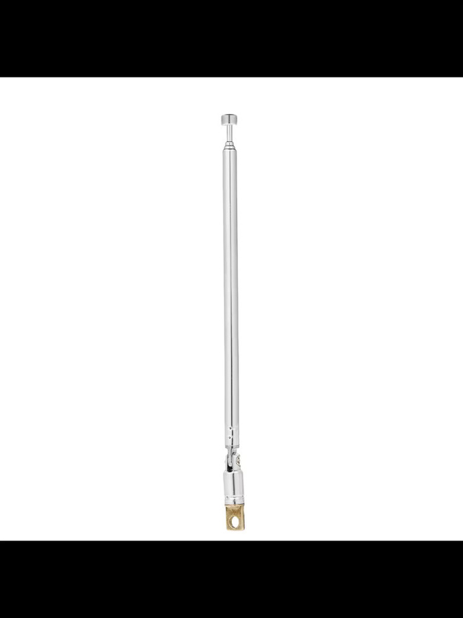 VBESTLIFE Radio und Wecker mit 4-Abschnitts Teleskop-FM-Antenne in Silber - Bild 2