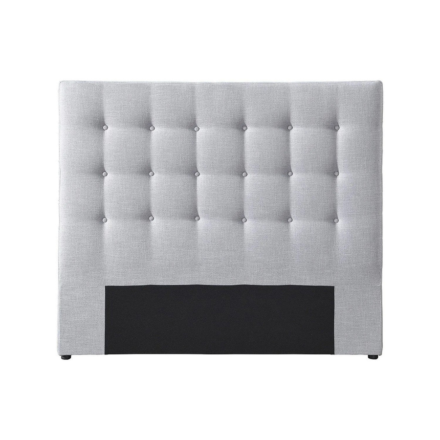 Vente-unique Bettkopfteil Francesco Modern gepolstert in Lichtgrau Breite: 144 cm - Bild 2