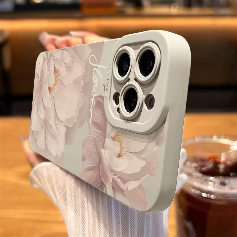 Samsung Handyhülle mit Ölgemälde-Blumen-Design in Multicolour für Galaxy S26 S25 S24 S23 S22 S21 Ultra Plus FE und A56 A55 A54 A53 A36 A35 A34 A26 Note 20 Cover - Bild 2