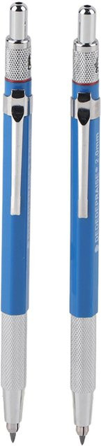 TOMTOP JMS 2er-Set mechanische Metall-Klickstifte 2,0 mm für Zeichnungen und Design in Grau - Bild 1