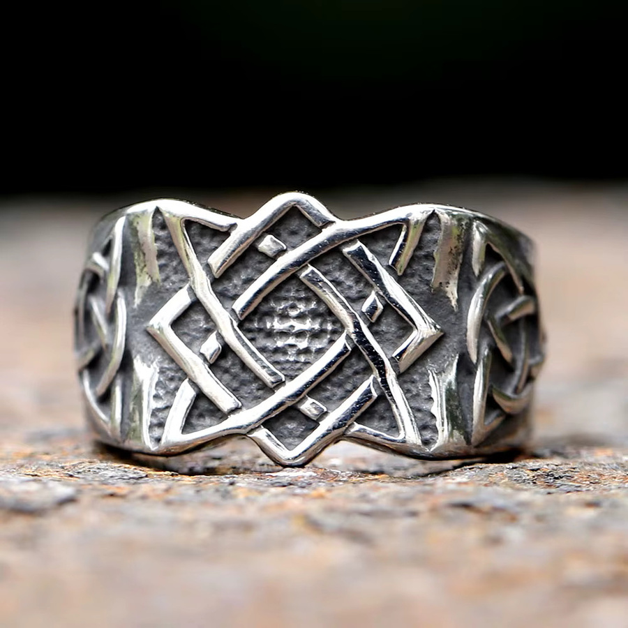Savarog Ring Edelstahl, Silber, Herren, Wikinger Slavic - Bild 2