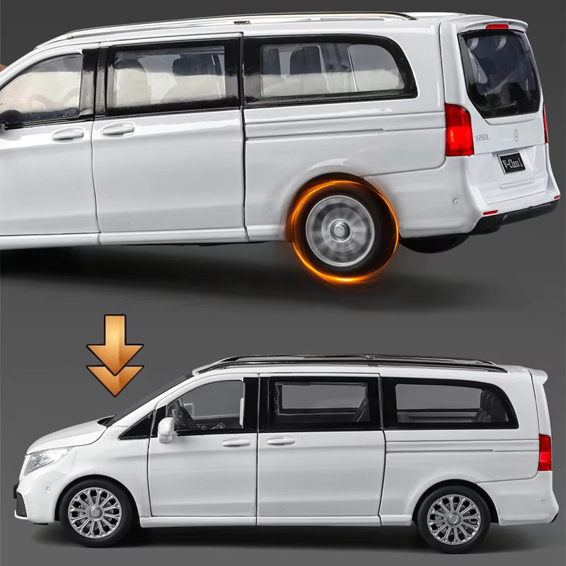 MAKEDA V260 MPV Auto Modell, 1:24, Metall, mit Sound und Licht - Bild 3