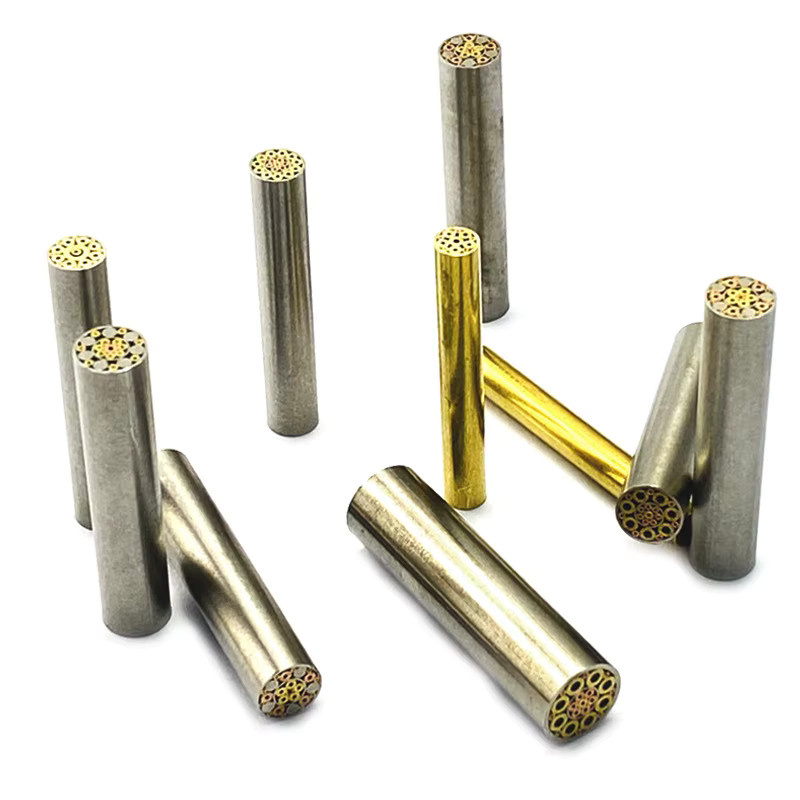 Swayboo Mosaik Pin Nieten für Messergriffe aus Messing und Stahl, Länge: 30 mm - Bild 2