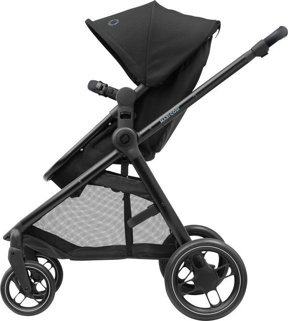 Maxi-Cosi Zelia 3 Kombi-Kinderwagen in Schwarz mit Regenverdeck und Federung - Bild 1