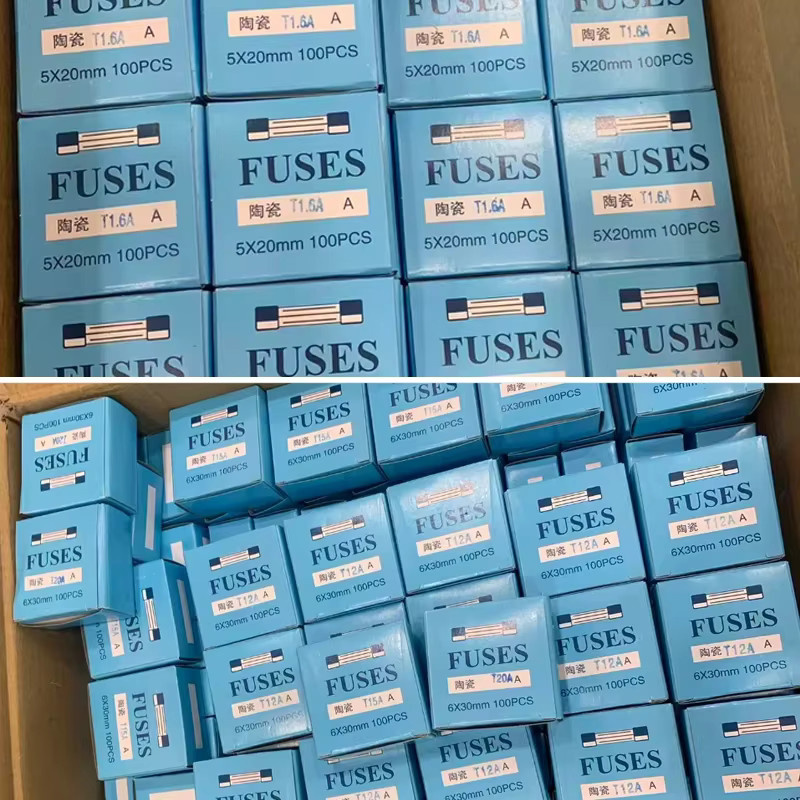 Keramiksicherung Set für Heimbedarf mit 5x20mm und 6x30mm, 250V, 0,25A bis 30A - Bild 2