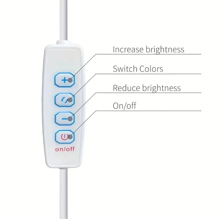 Dimmbare LED Leselampe von aoyuansea in Weiß mit Magnetbefestigung und USB-Anschluss - Bild 2