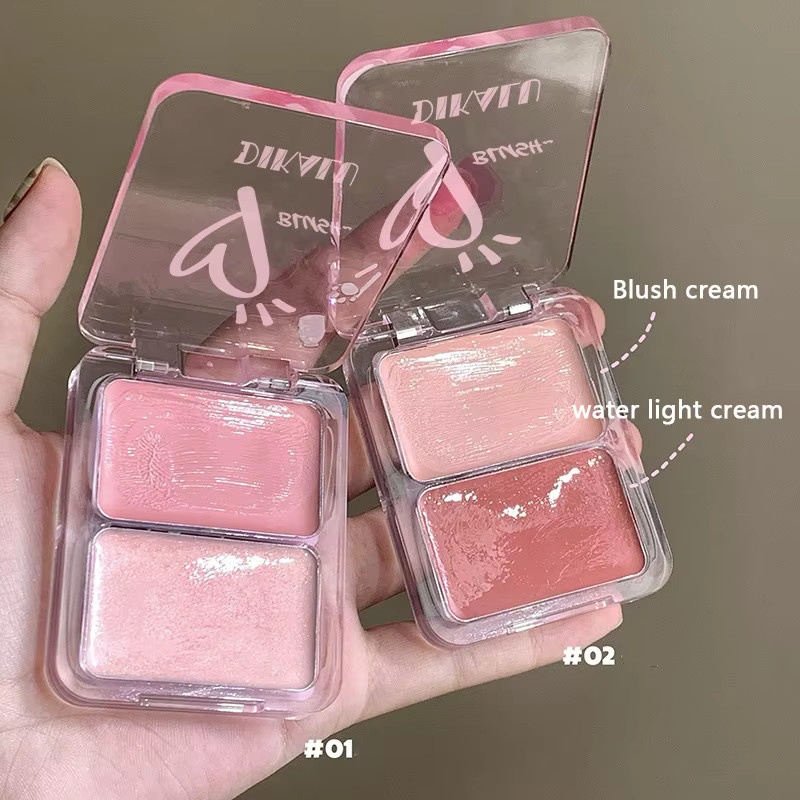 kzlet Jelly Glow Blush Creme-Rouge, Milch-Pfirsich-Rosa Aprikosen-Rot, glänzend - Bild 3