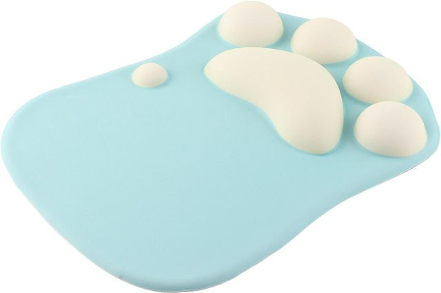 Ergonomische Handgelenkauflage DIYelecs im Cartoon-Klauenstil als weiches Mauspad in Weiß - Bild 1