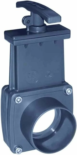 Cepex Zugschieber aus PVC in Grau, B/T: 110 x 110 mm - Bild 1
