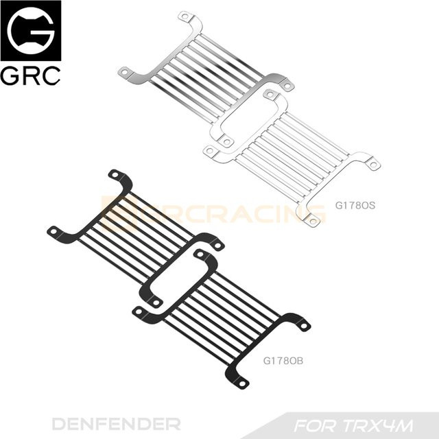 GRC Front Lampenschirm Schutznetz aus Edelstahl für TRX4M Defender 1/18 Upgrade Zubehör - Bild 1