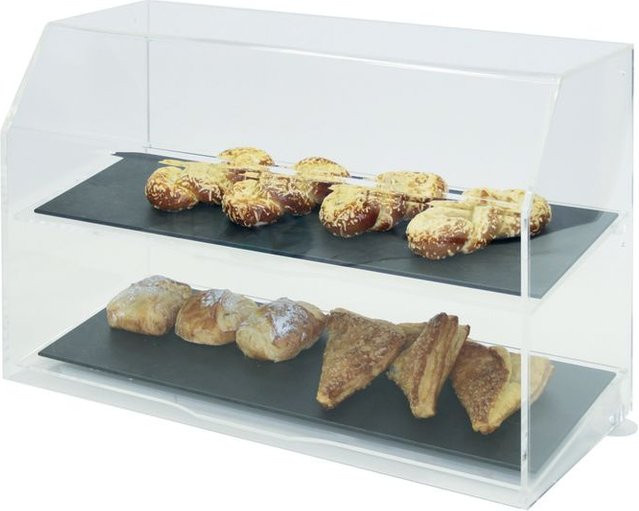Schneider Thekenaufsteller transparent rechteckig L: 63,5 cm, B: 26 cm, H: 40 cm - Bild 1