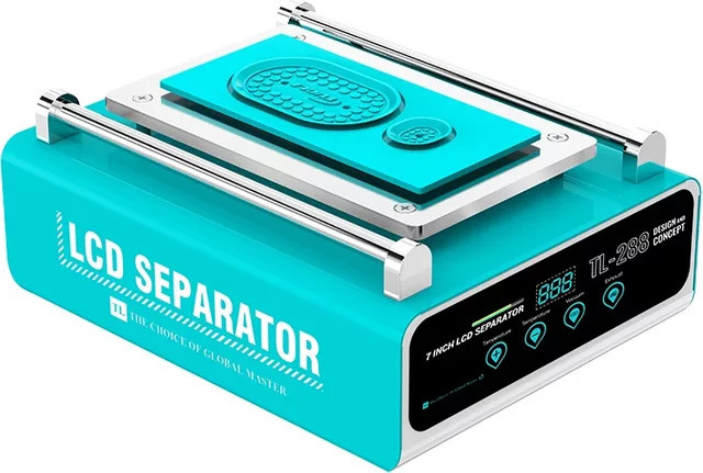 Tuoli 2 in 1 LCD-Bildschirmabscheider mit eingebauter Vakuumpumpe und 7-Zoll-Display für die Mobiltelefon-Reparatur in Türkis - Bild 1