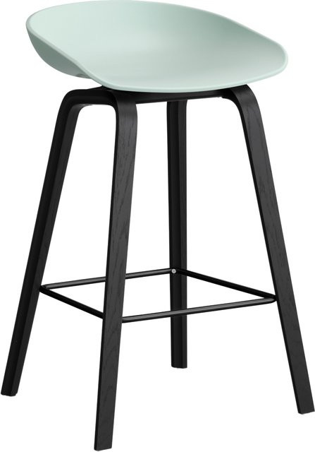 HAY About A Stool AAS 32 Hocker in Grün aus Polypropylen und Holz - Bild 1
