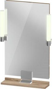 Duravit Sivida LED-Badspiegel in Weiß mit Bewegungssensor und Dimmfunktion, B/H/T: 45 x 65 x 3,6 cm - Bild 1